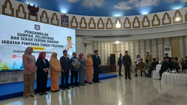 Gubernur Gorontalo Lantik Empat Kepala Biro Definitif, Perkuat Tata Kelola Pemerintahan